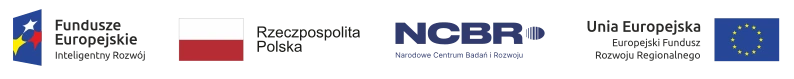 Logo Fundusze Europejskie, Flaga dwukolorowa (Polski) NCBiR, Unia Europejska