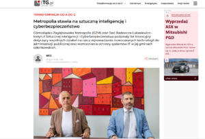 Screen strony www ze zdjęciem i tekstem
